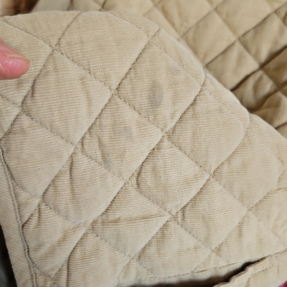 Zara Kids Beige Quilted Cord Puffer Jacket - Picture 6 of 7